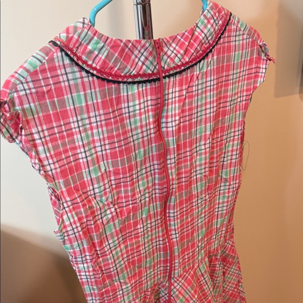 Retro Plaid Pink Dress - Picture 3 of 3